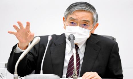 Gubernur Bank of Japan (Bank Sentral Jepang) Haruhiko Kuroda