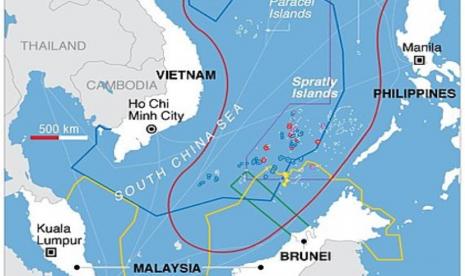 Peta klaim Laut China Selatan