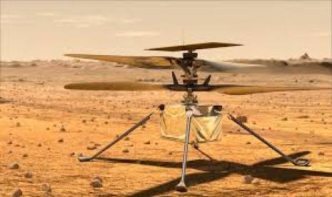 Helikopter Ingenuity Mars tunjukkan sampah-sampah antariksa di Mars.