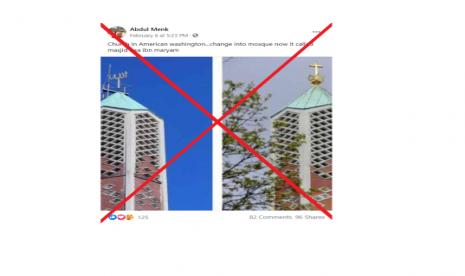 Gereja di Washington beralih menjadi masjid sempat viral di media sosial 