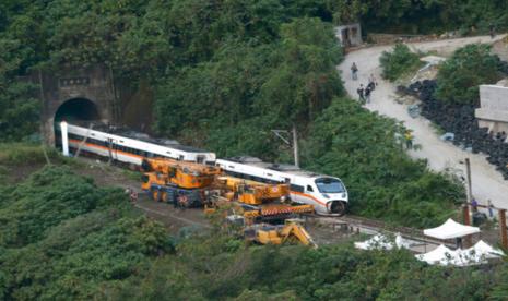 Kecelakaan kereta di Taiwan.