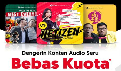 Kolaborasi Noice dan Telkomsel memungkinkan pelanggan operator seluler tersebut mengakses Noice tanpa kuota.