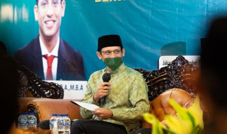 Menteri Pendidikan, Kebudayaan, Riset, dan Teknologi (Mendikbudristek) Nadiem Anwar Makarim. Nadiem berjanji tidak akan membiarkan intoleransi terjadi di dunia pendidikan.