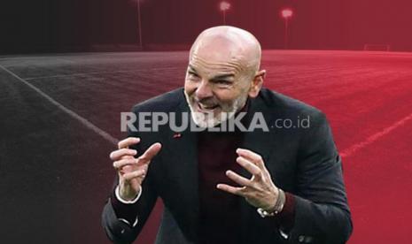 Pelatih AC Milan Stefano Pioli.