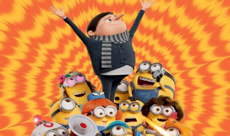 Poster film Minions: The Rise of Gru. Kisah Gru dan para Minions ini telah tayang di bioskop sejak Rabu (29/6/2022).