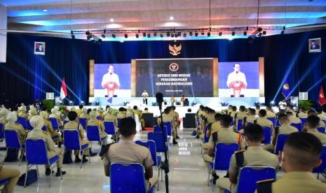 Kepala BNPT Komjen Pol Boy Rafli Amar, menyampaikan Stadium General (Kuliah Umum) dengan tema 