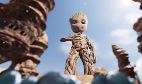 Karakter Groot dalam trailer I Am Groot yang akan tayang di Disney+ Hotstar.