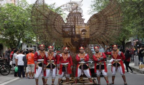 Badan Pembinaan Ideologi Pancasila (BPIP) menggelar Kirab Pancasila beserta 45 Ikon Prestasi Pancasila.