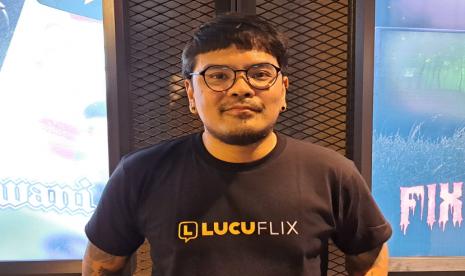 Komedian Coki Pardede saat dijumpai di peluncuran platform Lucuflix di Jakarta, Rabu (5/7/2023). 