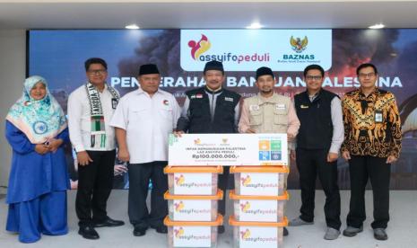 Lembaga Amil Zakat (LAZ) Assyifa Peduli menyalurkan bantuan kemanusiaan untuk rakyat Palestina sebesar Rp 100 juta melalui Badan Amil Zakat Nasional (Baznas) RI, sebagai wujud solidaritas terhadap Palestina.