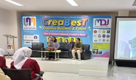 Kampus Digital Bisnis Universitas Nusa Mandiri (UNM) berkolaborasi dengan startup Mandiri Digital Universe (MDU) atau Lab Next-One mengajak siswa/i SMA/SMK/MA sederajat memanfaatkan media sosial dalam berkarya. 