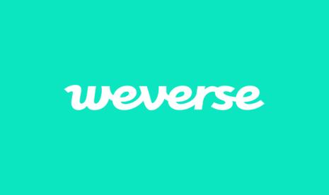 Logo Weverse. Weverse telah menjadi platform yang wajib dikunjungi penggemar k-pop.