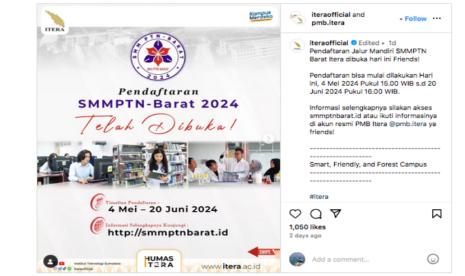 Pendaftaran mahasiswa baru jalur SMMPTN-Barat sudah dimulai sejak Sabtu (4/5/2024) sampai dengan 20 Juni 2024.