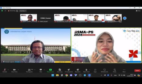 Dua Awardee IISMA 2024 asal Kampus Digital Kreatif, Universitas BSI (Bina Sarana Informatika) Shafa Callista Raihana Arif dan Adam Daweris, menghadiri session ketiga IISMA Pre-Departure Series 2024.