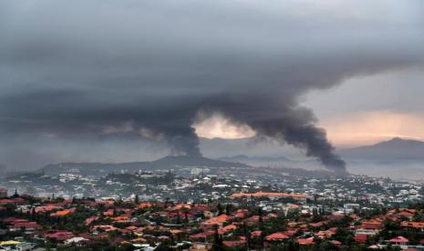 Suasana pascakerusuhan di Noumea, Kaledonia Baru, Rabu 15 Mei 2024.