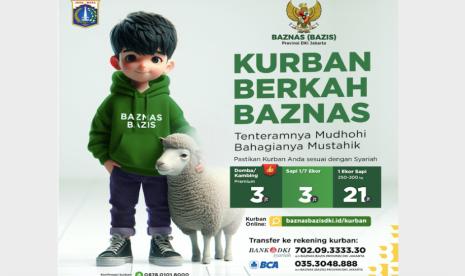 Hari Raya Idul Adha 1445 H/2024 kembali dimanfaatkan Baznas (Bazis) Provinsi DKI Jakarta untuk menebar kebaikan kepada para penerima manfaat (mustahik), khususnya di wilayah Provinsi DKI Jakarta. 