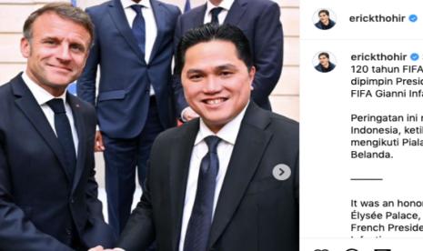 Ketua Umum PSSI, Erick Thohir membagikan sejumlah momen saat menghadiri perayaan Ulang Tahun FIFA ke-120 di Prancis.