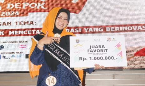 Inas Zhafirah, mahasiswi program studi Ilmu Komunikasi Universitas BSI (Bina Sarana Informatika) Kampus Margonda, berhasil meraih juara favorit dalam Grand Final Duta Baca Kota Depok 2024.