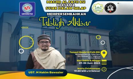 Bulan Muharam 1445 Hijriah sudah di depan mata, dan tiga institusi keren—Universitas BSI (Bina Sarana Informatika), Masjid Al-Fath BSI, dan Yayasan Syiar Islam Dalam Gelap (SDG) berkolaborasi mengadakan serangkaian kegiatan religi dan sosial yang tidak boleh dilewatkan! 