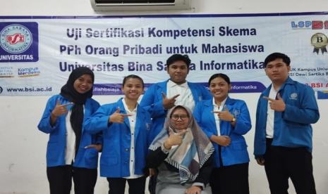 Program Studi (Prodi) Manajemen Pajak Kampus Digital Kreatif Universitas BSI (Bina Sarana Informatika) bekerjasama dengan LSP BSI menyelenggarakan Sertifikasi Teknisi Pajak Penghasilan Orang Pribadi dan Sertifikasi Pajak Penghasilan Badan Sektor Usaha dan Perdagangan. 