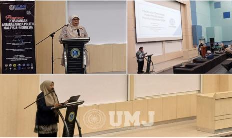 Tiga orang dosen Program Studi Magister Ilmu Politik (MIPOL) FISIP UMJ menghadiri konferensi internasional atau Persidangan Antarbangsa Politik Malaysia-Indonesia: Meneliti Kualiti Demokrasi dan Hubungan Bilateral.