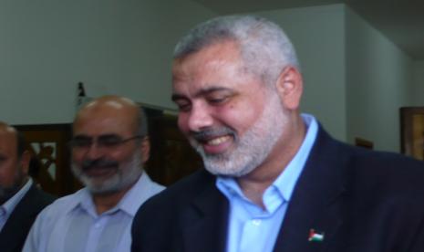 Ismail Haniyeh saat ditemui Republika pada 2010.