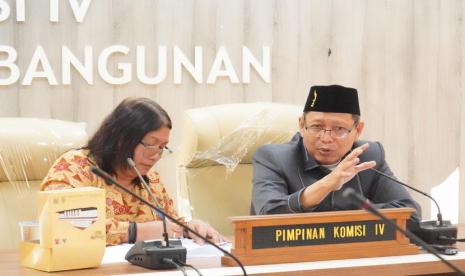 Anggota Komisi IV DPRD Provinsi Jawa Barat Daddy Rohanady saat menerima kunjungan kerja Badan Musyawarah (Banmus) DPRD Kalimantan Tengah, Kota Bandung, Selasa (14/8/2024).