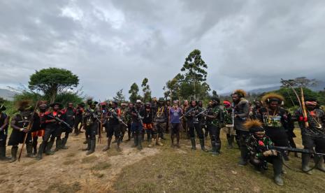 Pasukan TPNPB-OPM di Puncak Jaya.