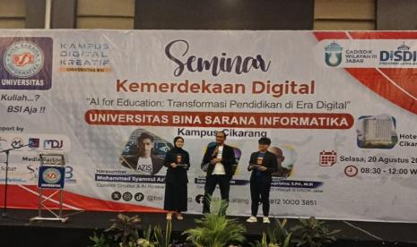  Dalam rangkaian Seminar Kemerdekaan Digital, Universitas BSI (Bina Sarana Informatika) secara resmi meluncurkan Pagelaran Inovasi dan Kreativitas Mahasiswa Indonesia (PIKMI) 2025.