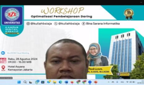 Universitas BSI (Bina Sarana Informatika) mengadakan Workshop Optimalisasi Pembelajaran Daring, pada Rabu (28/8/2024) silam. 