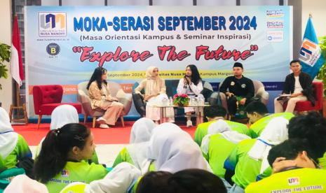 Di Universitas Nusa Mandiri (UNM), mahasiswa berprestasi bukan cuma yang kutu buku doang! Lewat talkshow SERASI (Seminar Inspirasi).