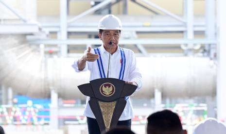 Presiden RI Joko Widodo (Jokowi). Sebanyak 75 persen masyarakat puas dengan kinerja Jokowi.