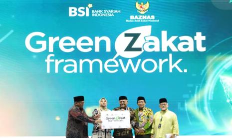 Badan Amil Zakat Nasional (Baznas) RI bersama Bank Syariah Indonesia (BSI) meluncurkan Green Zakat Framework yakni sebuah kerangka kerja yang bertujuan untuk mengintegrasikan nilai-nilai keberlanjutan dalam praktik zakat. 