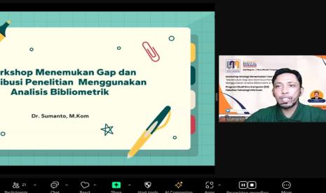 Universita Nusa Mandiri (UNM) sukses menyelenggarakan workshop bertajuk “Menemukan Gap dan Kontribusi Penelitian Menggunakan Analisis Bibliometrik”