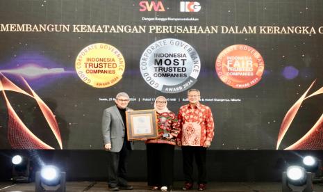 PT TASPEN (Persero) meraih penghargaan “The Most Trusted Company” dalam ajang Good Corporate Governance Award 2024 yang diselenggarakan The Indonesian Institute for Corporate Governance (IICG) dan SWA Media Group, di Hotel Shangri-La, Jakarta (25/11/2024).