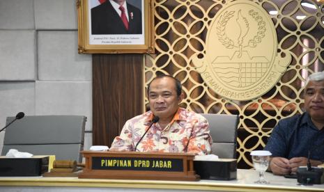 Wakil Ketua DPRD Provinsi Jawa Barat Iwan Suryawan di Kota Bandung, Kamis (13/2/2025).