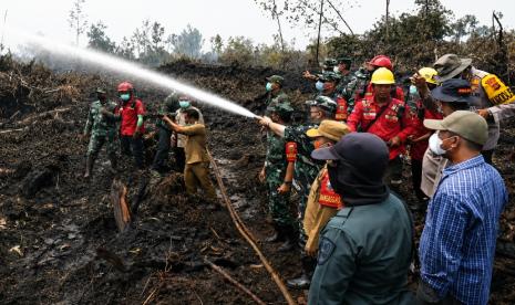 Karhutla HLG Londerang Jambi Mulai Padam, Tim Fokus Pendinginan