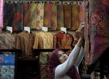 A batik shop in Jakarta (ilustration). 