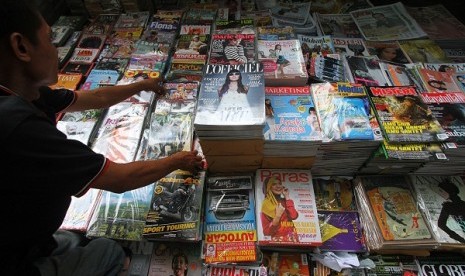 A news stand in Jakarta (illustration)