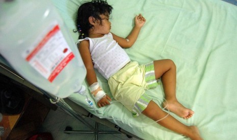 A toddler is hospitalized due to dengue fever in Aceh. (illustration)  