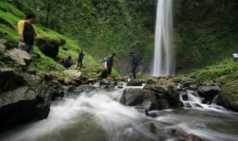 A waterfall in West Bandung, West Java (file photo)