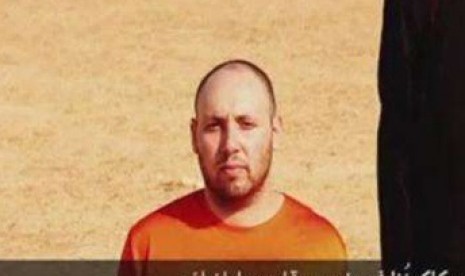 A video purportedly shows US journalist Steven Sotloff in this still image from video released by Islamic State September 2, 2014. 