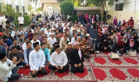 Shalat Id di Kedutaan RI di Abu Dhabi