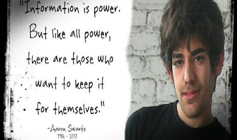 Aaron Swartz dan ungkapan dalam Manifesto yang ditulisnya pada 2008