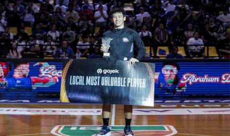 Abraham Damar Grahita meraih gelar MVP Lokal IBL 2024.