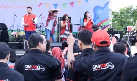 Acara hiburan di ‘LivinAlife 2018.' Acara komunitas pecinta mobil Nissan dan Datsun.