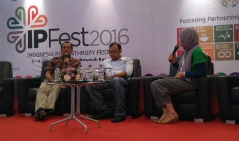 Acara Indonesia Philantrophy Festival (IP Fest) 2016 di Jakarta.