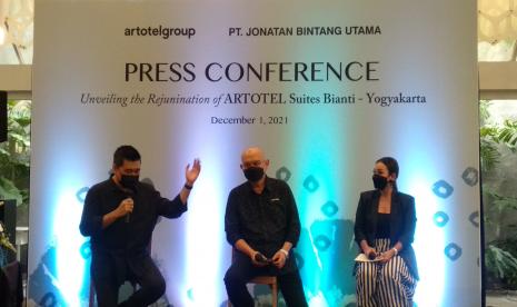 Acara konferensi pers pembukaan Artotel Suites Bianti, Rabu (1/2) Sore.