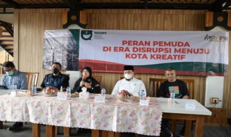 Acara Ngopi atau Ngobrol Pemuda Sukabumi di salah satu cafe di Kota Sukabumi awal Agustus 2022.