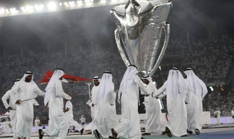 Acara pembukaan Piala Asia 2019 di Abu Dhabi, Uni Emirat Arab, Sabtu (5/1). 